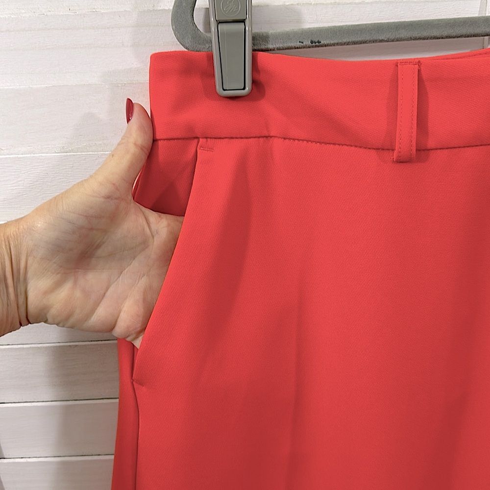 Lane Bryant Plus Size 18 Coral Crop Capri Infinite Stretch Wide Leg Culottes - Picture 5 of 12